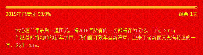 再見2015，你好2016！